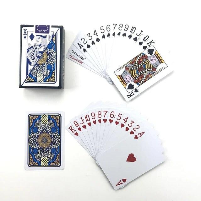 2pcs/Lot Plastic Playing Cards Waterproof Texas Hold'em Poker Cards Narrow Brand PVC Pokers Board Games 2.28*3.46 Inch
