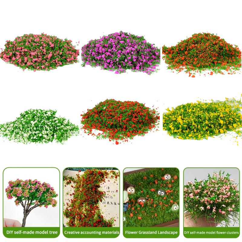 Realistic Model Static Grass Powder 60g DIY Flocking Material Scenery for Sand Table Railway Train Landscape Projects