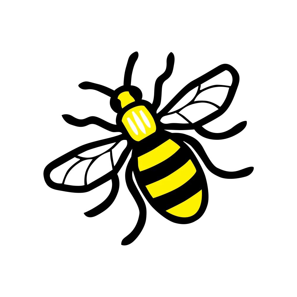 Colour Manchester Bee Vinyl Stickers Car Decals Auto Whole Body Color Vinyl Films Auto Exterior Decoration Car Accessories