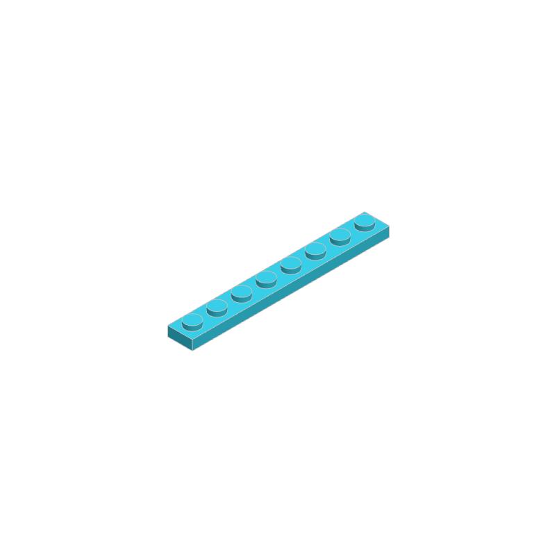 10PCS 3460 1x8 Basic Building Block Moc Loose Parts Compatible with Bricks DIY Children's Toy Assembly Gift Storage