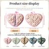 1 Pcs Heart Shaped Heat Resistant Pads  Packaged with a Ribbon.These Thick Fabric Mats Feature a Vintage Floral Print