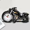 Budzik motocyklowy z tworzywa sztucznego, kwarcowy, zasilany bateriami, zabytkowy zegar biurkowy do domu i akademika