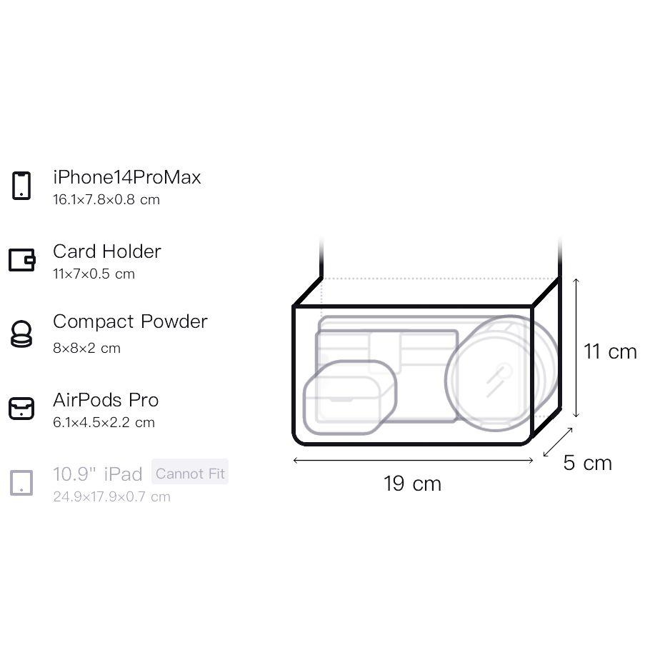 Tory Burch Tb-Willa Minimalist Fashion Cross-Stitch Metal Logo Rivet Decor Caviar Bag Baguette Bag Leather Crossbody Shoulder Bag Small 143673-001