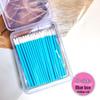 50/100-Pack Boxed Disposable Flocked Lip Brush Wands - Portable Lip Gloss, Lipstick, Lip Liner, & Lip Mask Brushes