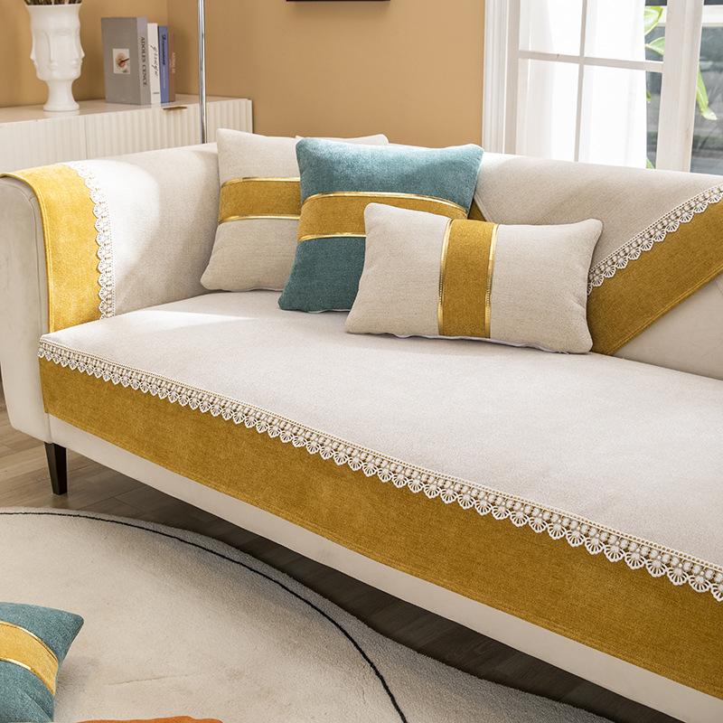 Суцільний колір Високоякісна диванна подушка Тканинний рушник Нековзкий Простий Сучасний зручний для шкіри Чотирисезонна універсальна спинка