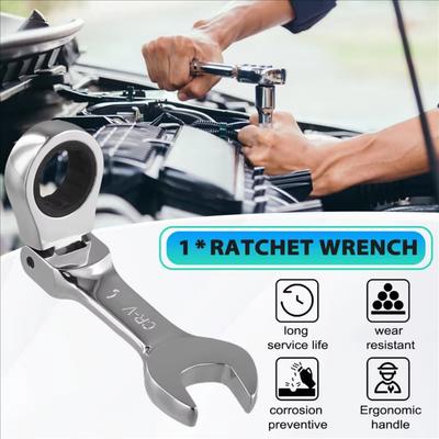 Versatile Mini Ratchet Wrench Set Compact Tool For DIY Repairs Ratchet Socket Spanner Short Handle Quick Ratchet Wrench