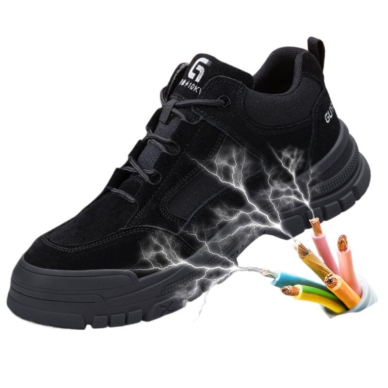 Insulated Shoes Men's Plastic Bag Head Anti-smashing and Anti-piercing Protective Insulation 10KV Electrical Shoes