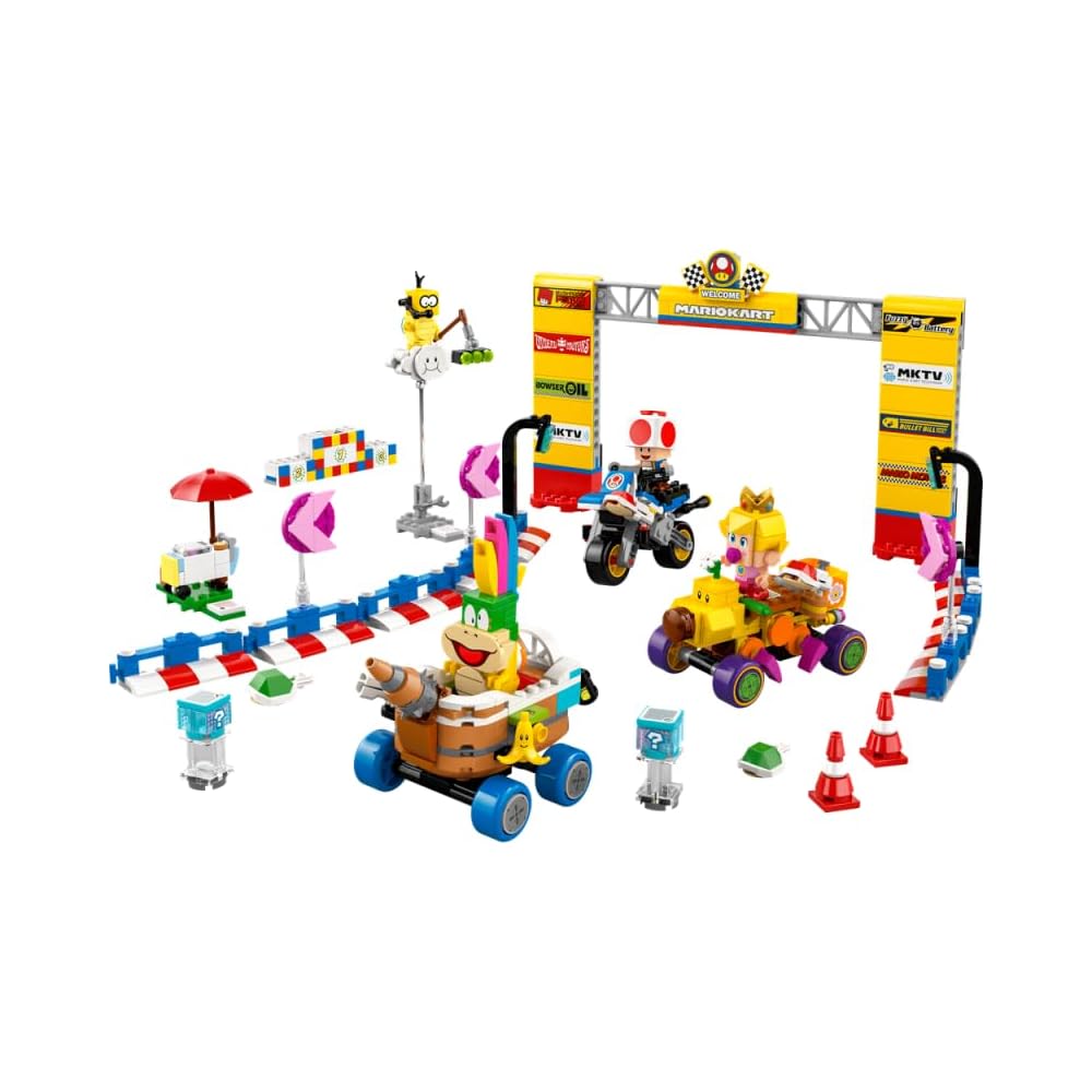 LEGO Super Mario Baby Peach and Grand Prix Set Building Blocks Toy for Kids Ages 8-10