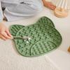 Silicone Dog Lick Mat with Suction Cup, Peanut Butter Licking Mat for Dogs Cats, Anti-Slip Pet Slow Feeder Bowl Lick Pad