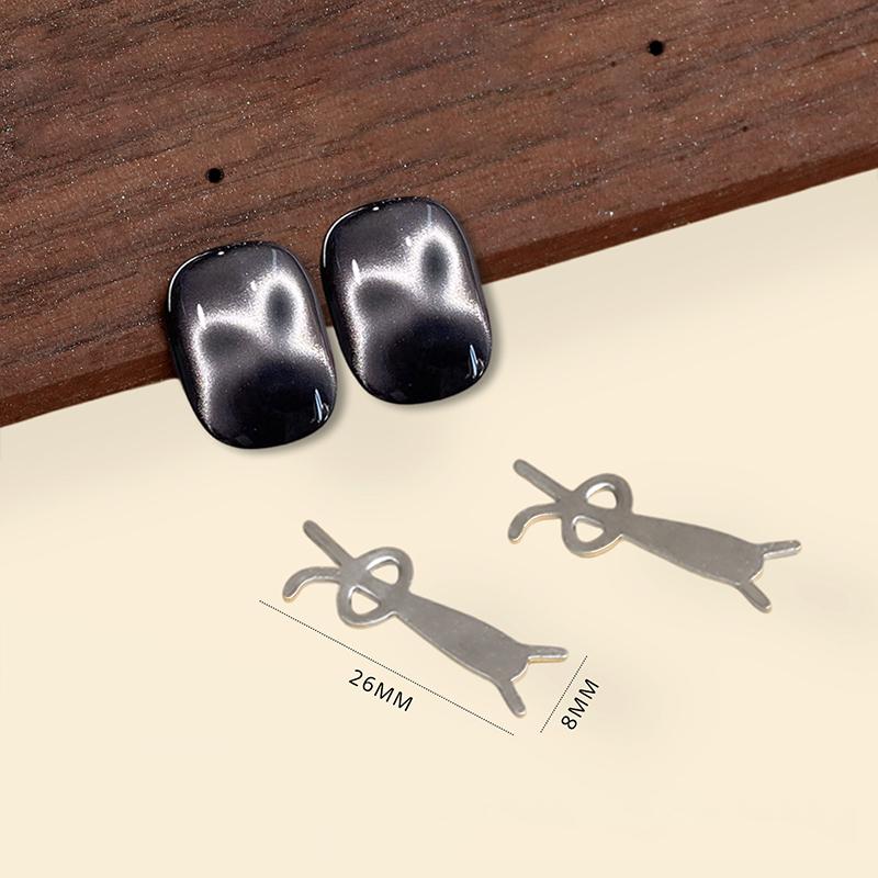 Magnetism Heart Shaped Cat Eye Magnet Y-Shaped Strong Magnetic Love-Heart Magnet Portable Handheld Y-Shape Clip Nail Magnet B