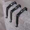 4Pcs Black Adjustable Cubicle Hook Flexible Door Storage Hooks Partition Hanger  Umbrellas
