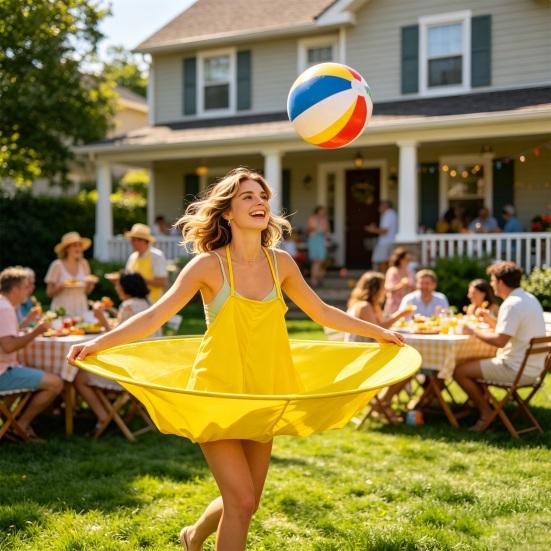 Oma-Hosen Hofspiel, Überdimensioniertes Outdoor-Wurfspiel für Erwachsene, Lustige Familienparty Aufblasbare Hosen mit Ball, Team-Challenge-Aktivität