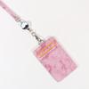 Retractable Lanyard Badge Holder PU Leather ID Card Case with Reel Clip for Work Employee Name Tag Keychain Passport Holder