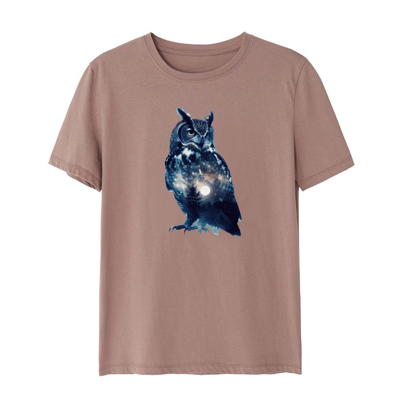 Night Owl Thermal Sticker On Clothes Heat Press Appliqued Parches Ropa Diy Clothes Stickers T-Shirt Hoodies Sticker Decoration