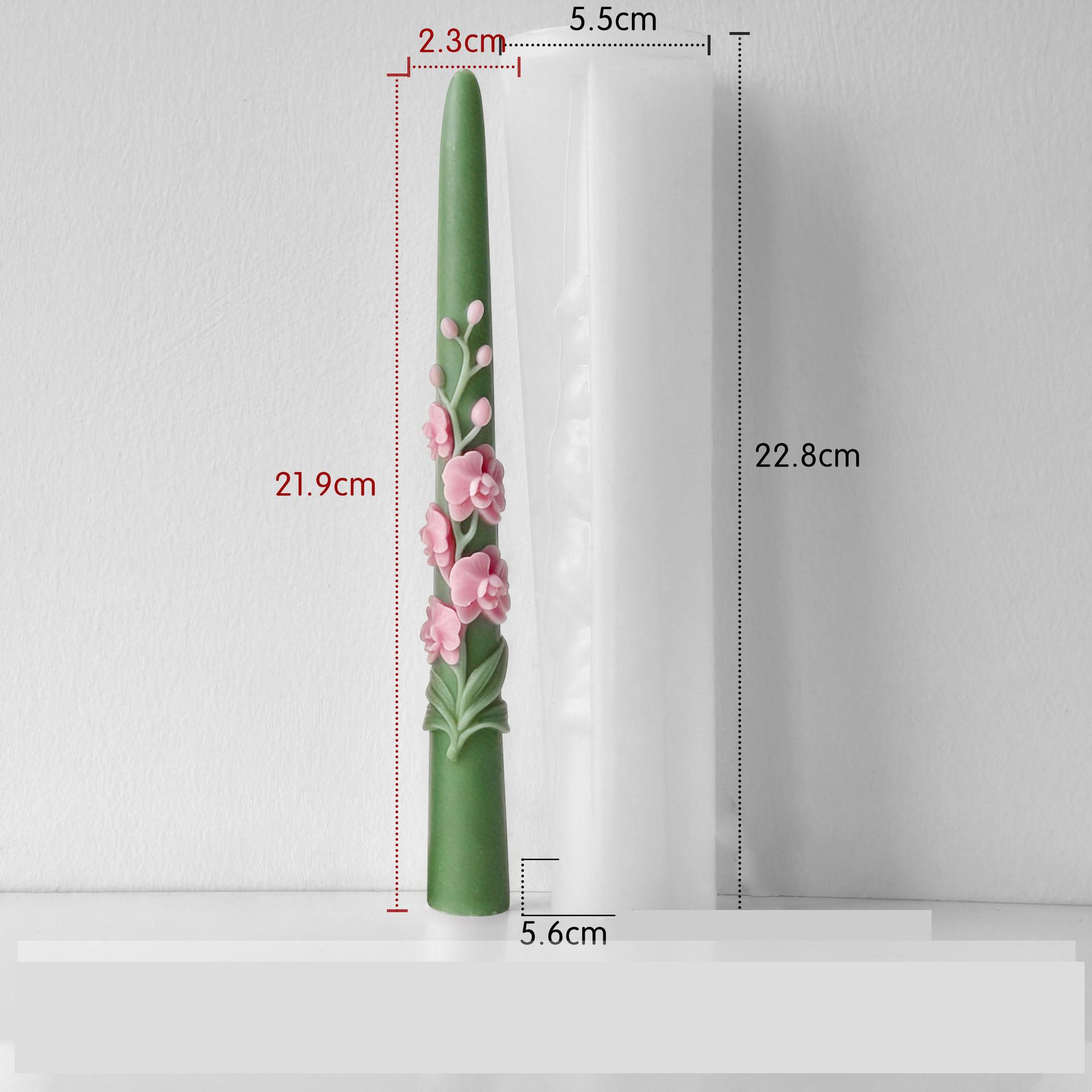 

Aromatherapy Candle Holder Mold Embossed Phalaenopsis Candle Mold Decorative Silicone Mold Silicone For Candle Making Craft