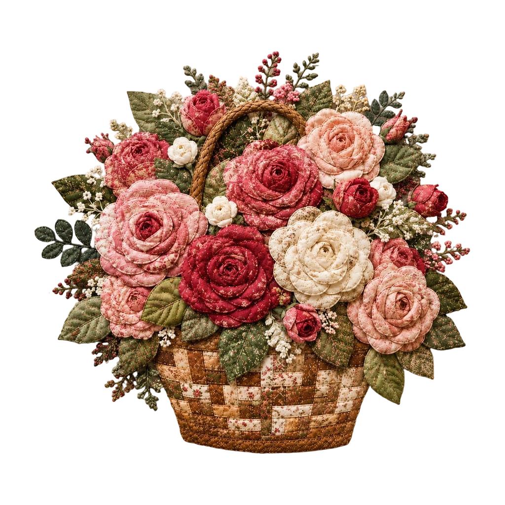 Kit de Materiales de Acolchado Patchwork Floral para Costura y Proyectos DIY