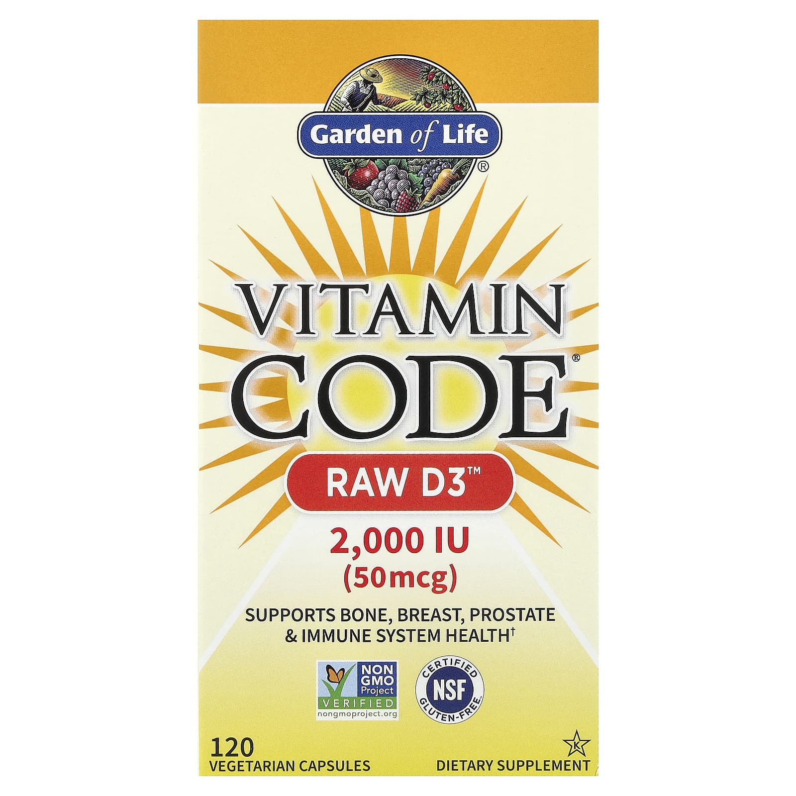 

Vitamin Code®, Raw D3™, 120 Veggie Capsules