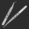 5Pcs Electronics Industrial Tweezers Anti-static ESD Curved Straight Tip Precision Stainless Steel Forceps Phone Repair