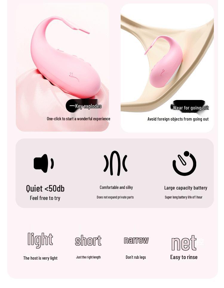 Deba Whispering Whale Tragbarer Vibrator - Lustvoller, Leiser und Flirtender Weiblicher Begleiter