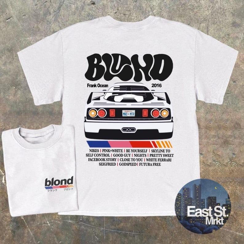 Frank Ocean Frank Ocean BLOND TRACK LIST T-Shirt 2 Sides S-5XL