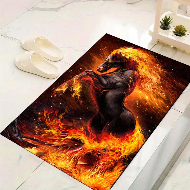 Horse Carpet Rug for Living Room Bedroom Home Sofa Decoration,Kids play Non-slip Floor Mat