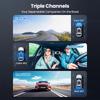 2/3-channel In-car Dashcam, UHD 4K High-definition GPS WiFi Camera, Car DVR Camera