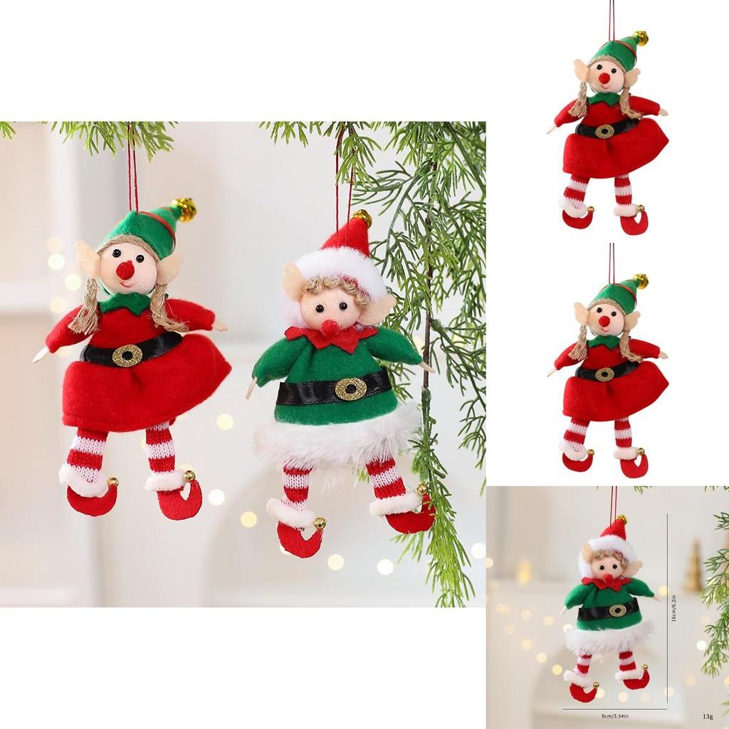 Christmas Elf Hanging Toy With Plush Material For Festive Tree Ornaments
