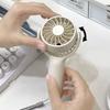 Mini Handventilator Multifunktion Leise 3 Geschwindigkeiten Einstellbar Starker Wind Tragbar Kleiner Tischventilator für