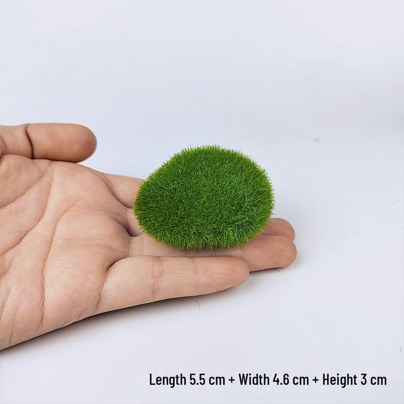 Moss Green Artificial Foam Pebble Decoration for Micro Landscape and Flower Arrangements