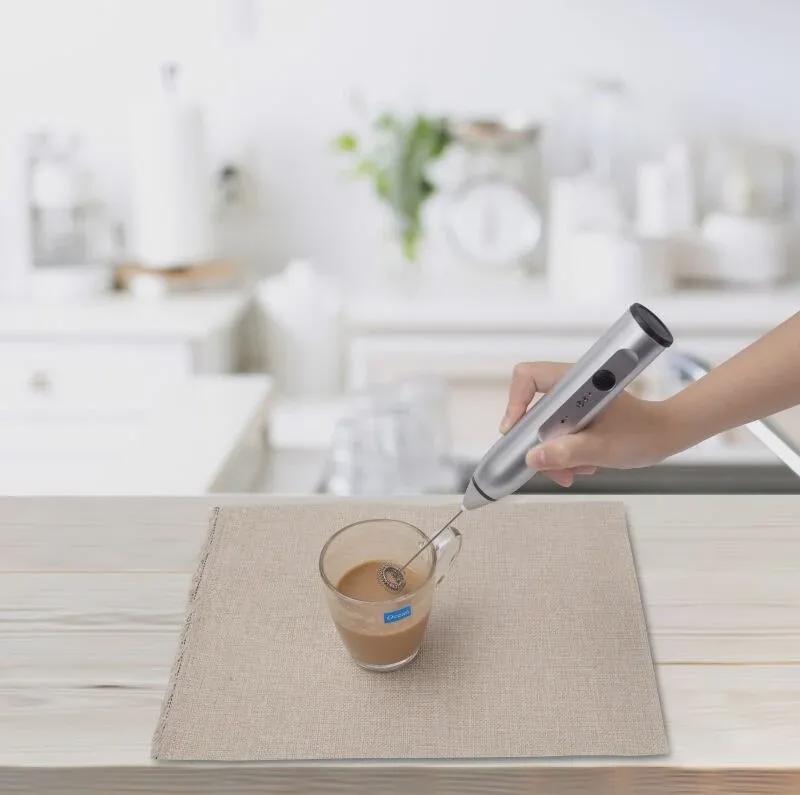 Rechargeable 3-Speed Egg and Milk Frother Mixer