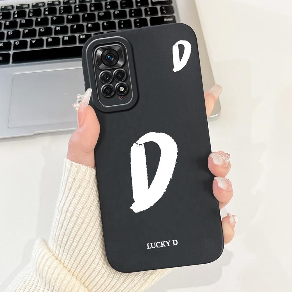 For Xiaomi Redmi Note 11S 4G Case Lovely Letters Soft Silicone Shockproof Phone Cover For Redmi Note 11 Pro Plus Note11 4G Funda