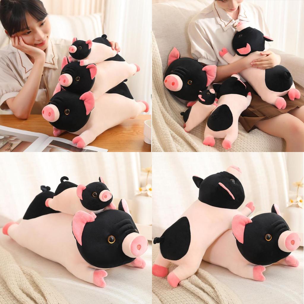 Adorable Cartoon Animal Plush Pig Pillow Soft Toy Perfect For Kids Birthday Gift