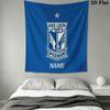 Custom KKS Lech Poznań Wall Hanging Printed Fabric Blanket Decorative Tapestries for Bedroom Living Room Home Decor