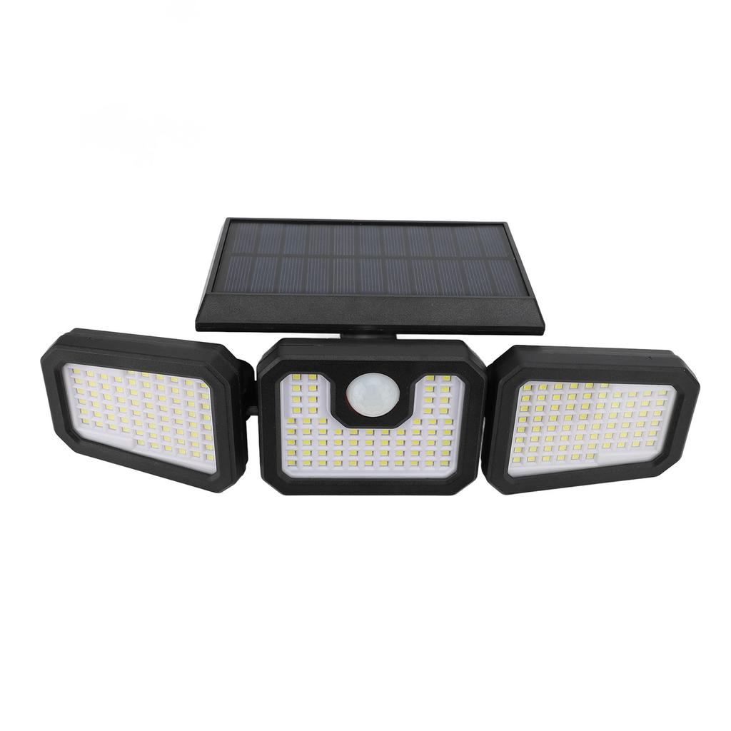 Outdoor Solar Wall Light with Motion Sensor Remote Control Foldable IP65 Waterproof 210LEDs Security Light 3 Lighting