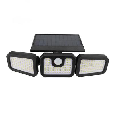 Solar-Wandleuchte für den Außenbereich mit Bewegungssensor, Fernbedienung, faltbar, IP65 wasserdicht, 210 LEDs