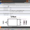 RS550 Gleichstrommotor für 10,8 V – 25 V elektrische Bohrmaschine/Schraubendreher, 9 Zähne/12 Zähne