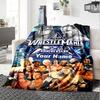 Wrestlemania Customize Your Name Blanket Gift Personalized Blanket Warmthful Decor Suitable for Home Decor Livingroom Bed Sofa All-Season Use