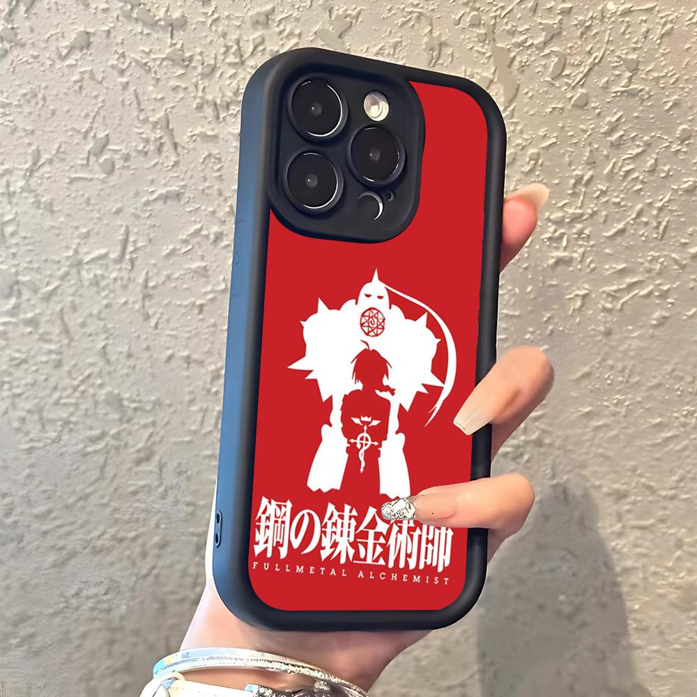 

Anime Fullmetal Alchemist Phone Case For IPhone 17 Pro Max 16 15 14 Pro Max IPhone 13 Pro Max 11 Plus Silicone Cover iPhone 15