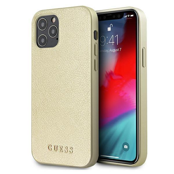 Guess Guhcp12Liglgo Iphone 12 Pro Max 6,7 Złoty/Gold Hardcase Iridescent