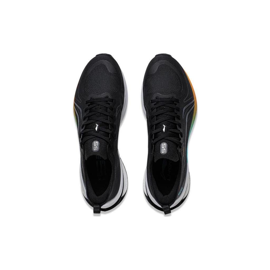 New LiNing WuShi 5S 3.0 Cushioning Low Top Long Distance Running Shoes Men's Black ARST049-2