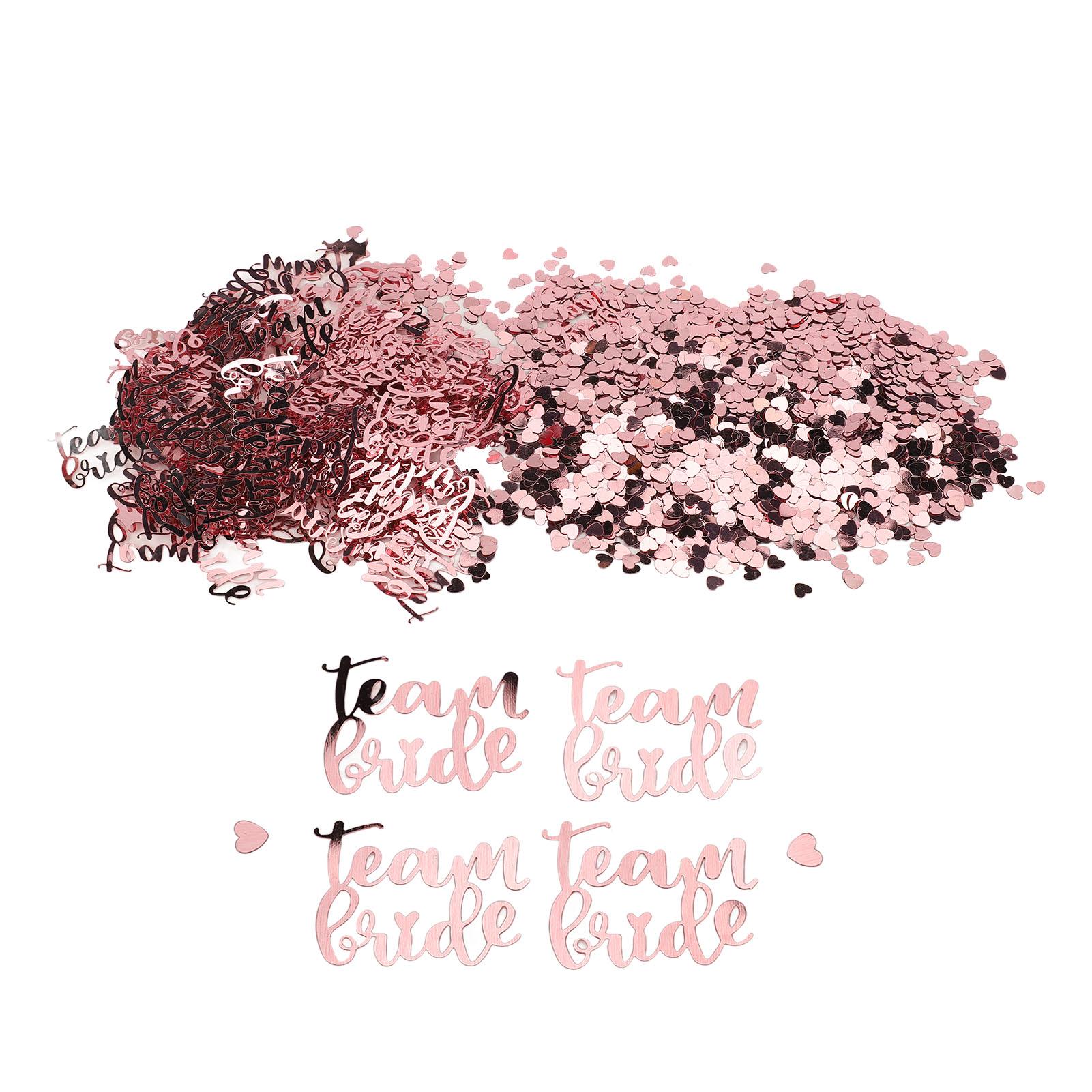 

4 Bags Heart Glitter Confetti Exquisite High Glossy Heart Shaped Sequins Confetti for Wedding Party