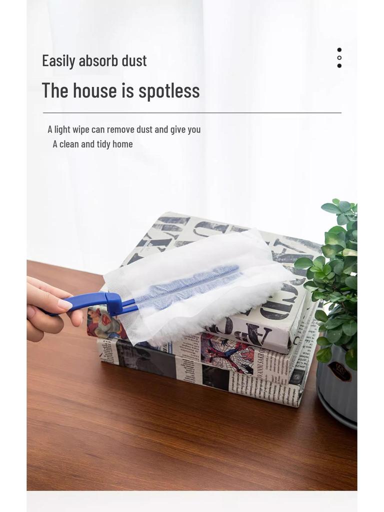 Electrostatic Disposable Dusting Duster for Crevices and Household Cleaning