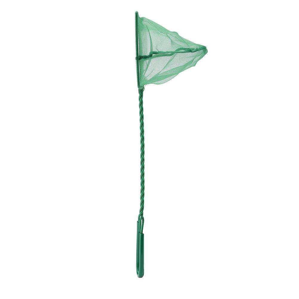 Portable Green Square Aquarium Fishbowl Fishing Landing Net Floating Objects Clean Tools 6 inch