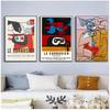 Poster della mostra francese di Le Corbusier Vintage Autrement Immagini astratte Moderne decorazioni per dipinti su tela astratti della metà del secolo