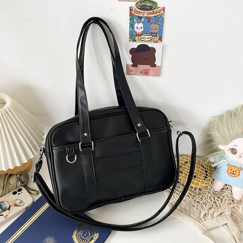 Stylish Urban Chic Tote Bag For Women Pu Leather Large Capacity Shoulder Bag