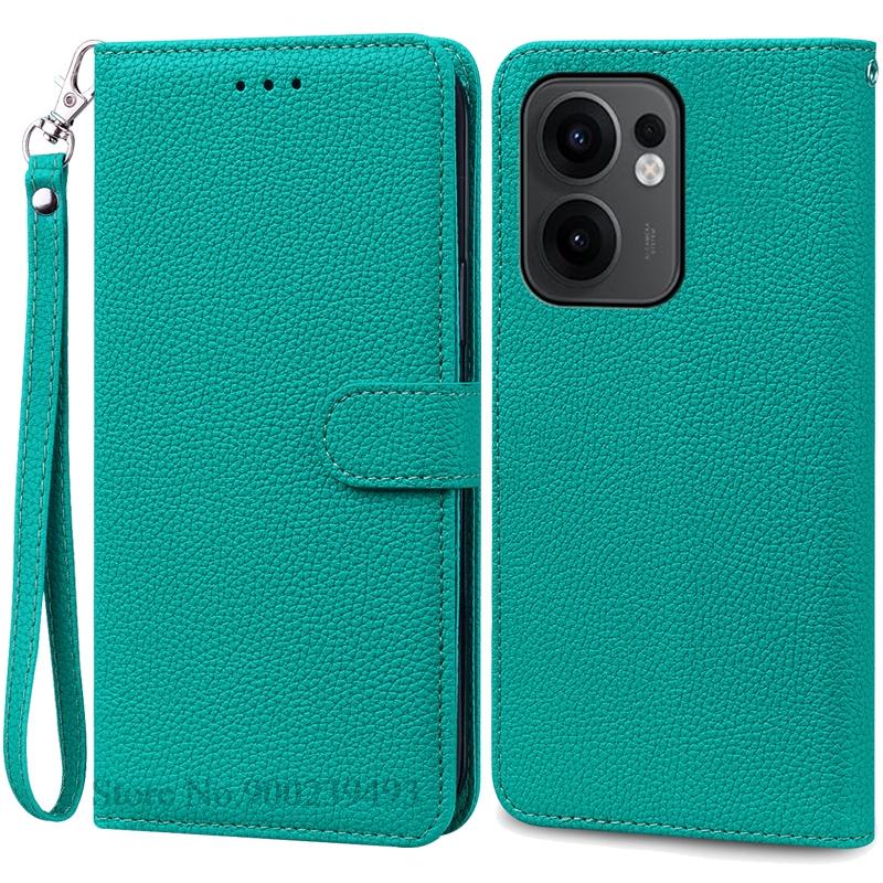 Reno 13F Case For Oppo Reno 13F Case Leather Flip Wallet Cover For Oppo Reno 13F 5G Case Soft Book Cover Coque Fundas Shell