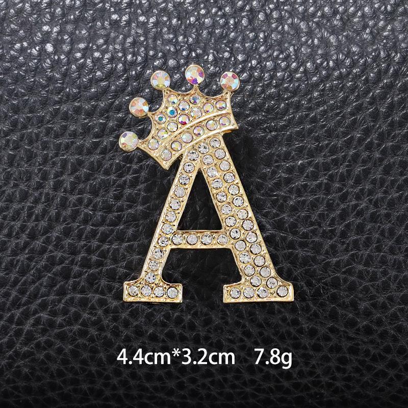Unisex Versatile English Letter Brooch Lapel Pin for Suits and Clothing