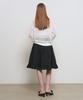 General Idea Lace Flare Midi Skirt [Black] / Gf2Lsk509