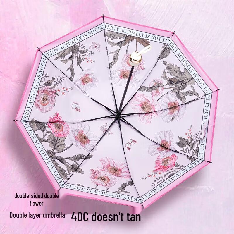 Hongye Anti-UV Dual-Use Three-Fold Umbrella