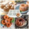 Non-Stick Fluted Tube Cake Pan Silicone Cake Molds  For Candy Making Chocolate Crafting
